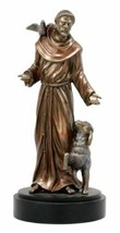 Holy Catholic Saint Francis Of Assisi Figurine Patron Of Animals &amp; Environment - £22.06 GBP
