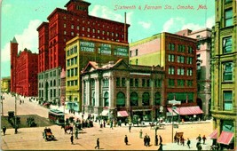 Sixteenth and Farnham Street Corner Omaha Nebraska NE UNP 1910s DB Postcard P9 - £6.98 GBP