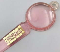 Vintage Dr. Pepper Pink Plastic Letter Opener w/ Magnifier End 1940&#39;s Lo... - £18.17 GBP