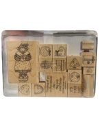 Stampin Up Mounted Rubber Stamp Holiday Hannah - $14.39