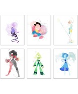 Steven Universe Poster Prints: Set Of 6 (8 X 10) Watercolor, And Pearl. - £35.59 GBP