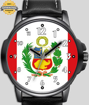Flag Of Peru Unique Stylish Wrist Watch - $54.99