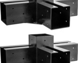 Pergola Brackets, Strong Steel 4 Way Right Angle Corner Bracket With Scr... - $104.96