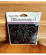 Iron-On Rhinestone Butterfly SEALED 2013 Crafts Patches - $424.21 MXN