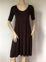 KAREN KANE Made In USA Brown Pullover T-Shirt Dress (Size S) - £39.80 GBP