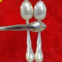 Vintage GORHAM Silverplate NEW ELEGANCE Flatware 3 Serving Spoons 8 1/2&quot;... - $24.98