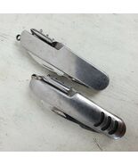 Vintage Stainless Multi Tool Pocket Knife 3 Inch LOT OF 2 - €20,77 EUR