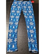 Just One Premium Winter Snowflake Leggings Ultra Butter Soft Womens Size... - €8,11 EUR