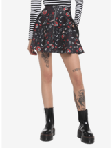 Emily The Strange Goth Emo O-Ring Suspender Skirt XS - £30.88 GBP