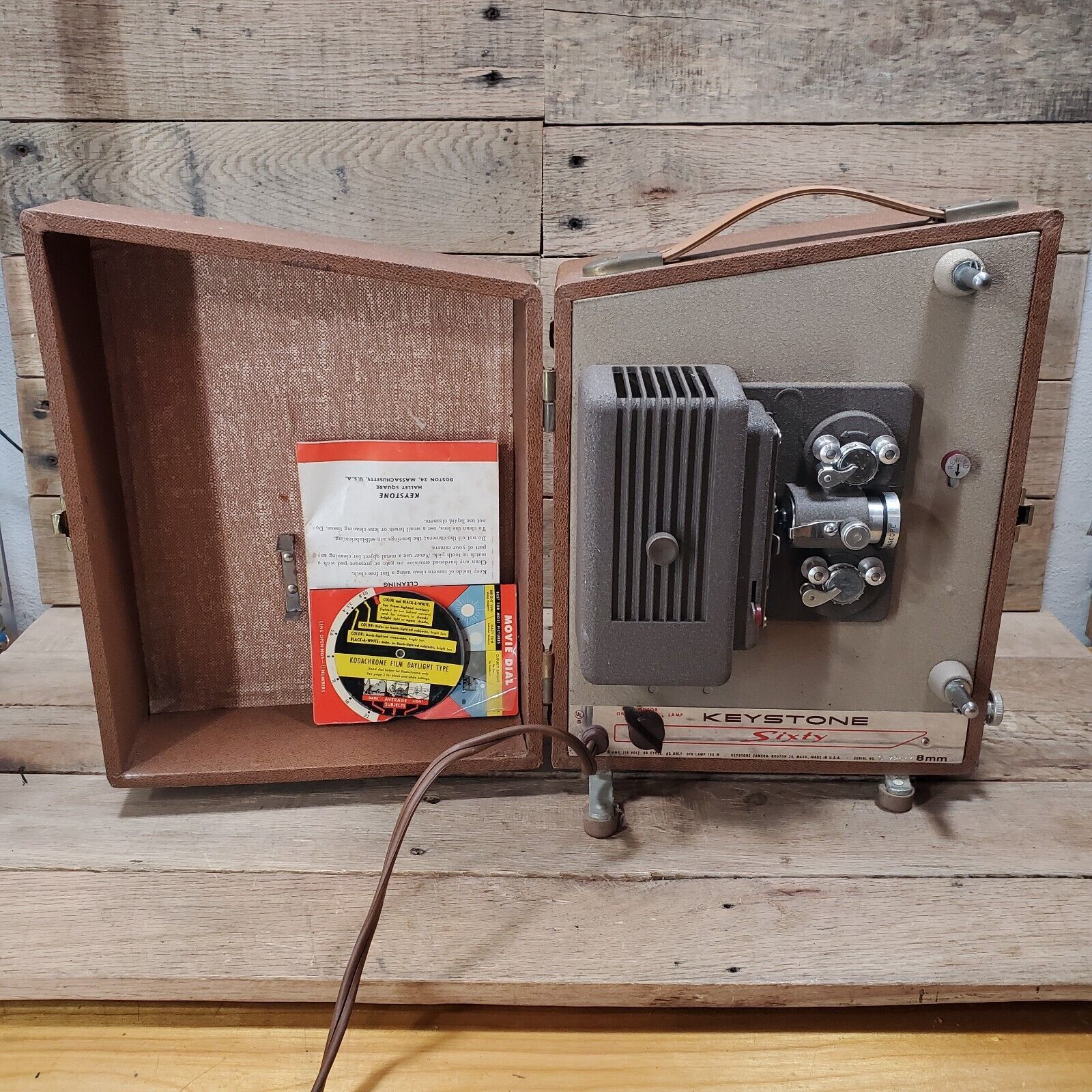 Keystone Sixty Movie 8mm Millimeter Film Projector Model K-60 Boston USA... - $32.87