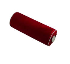 Vintage Bolster Pillow, Classic, Red Wine Velvet,  Pipping, 6x16&quot; - £42.46 GBP