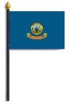 Idaho State Flag Rayon On Staff 4 in. x 6 in. - £2.47 GBP