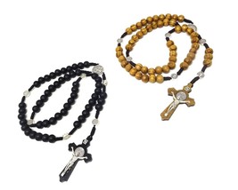 2PCS Wooden Catholic Rosaries Rosary Beads Cross for - $788.97 MXN