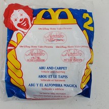 Vintage 1996 McDonald&#39;s Disney Aladdin Abu &amp; Carpet Toy Happy Meal NEW S... - $16.83