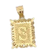 10k Yellow Gold Square "S" Pendant - $409.05