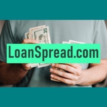 LoanSpread .com / Domain Auction / Business Brand, Website Name / Namecheap - $14.85