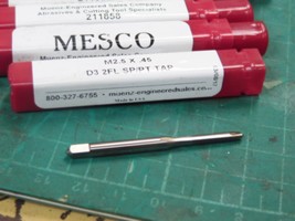 Lot of 7 New MESCO USA M2.5 x .45 HS D3 2 Flute Split point Plug Taps - £35.56 GBP
