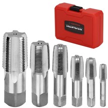 Kboisha 6-Piece Npt Pipe Tap Set, Carbon Steel Npt Thread Forming Tap, A... - €38,63 EUR