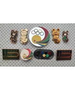 Misha Bear Badges Olympics Medals 1980 Moscow Rare NOC Misha Souvenir So... - £23.52 GBP