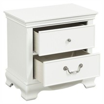 Classic Traditional Style 1pc Nightstand Wood White Finish Dovetail - White - £227.27 GBP