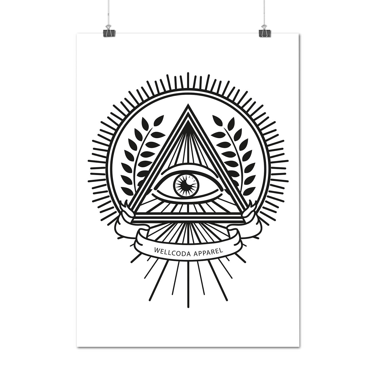 Iluminatti Pattern Illuminati Print Pattern Secret Life Matte/Glossy Poster A0 A1 A2 A3 A4 ...