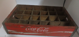 Enjoy Coca-Cola with Swirl Red Wood 24 Pocket Case Used - $14.85