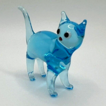 New Collection!!! Murano Glass Handcrafted Unique Lovely Size 2 Cat Figu... - $27.96