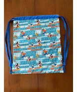 Handmade by PZQUILTS  Child Mickey &amp; Friends Backpack With Draw Straps - $15.95
