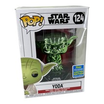 Funko Pop Yoda #124 Star Wars Green Chrome 2019 Summer Convention - £18.82 GBP