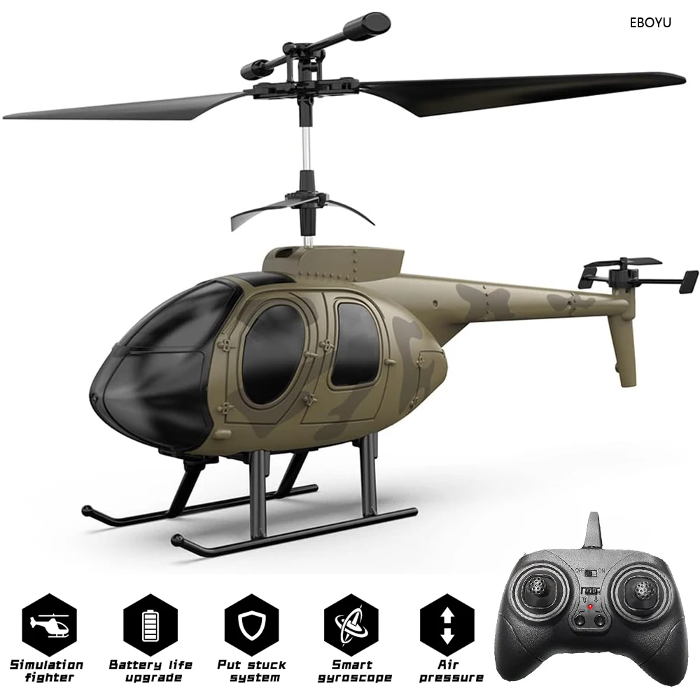 EBOYU Z16 RC Helicopter 2.4Ghz 4CH One-Key Take-Off Simulation Helicopter with - £33.52 GBP+