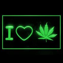 220028B I LOVE MARIJUANA Hilarious Hemp Flagship Classic Neon LED Light ... - £17.00 GBP