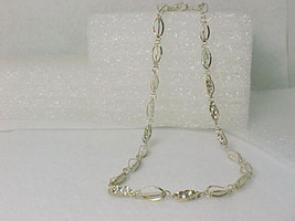 Italian Sterling Silver Diamond cut 18 inch NECKLACE by Milor - Very Sparkly - £27.54 GBP