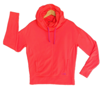 The North Face Hoodie Women M Pink Peach Cowl Neck Hooded Pocket Logo Sw... - $17.06