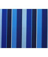 SUNBRELLA 56080 MILANO COBALT BLUE STRIPE OUTDOOR FURNITURE FABRIC BY YA... - $24.74