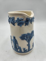 Wedgwood of Etruria &amp; Barlaston Embossed Queensware Creamer Pitcher Blue - $7.67