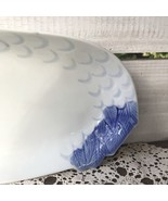 Vtg Blue &amp; White Japanese Heron Or Crane? Serving Platter 12.5&quot; x 7.5 Ov... - $87.12 CAD