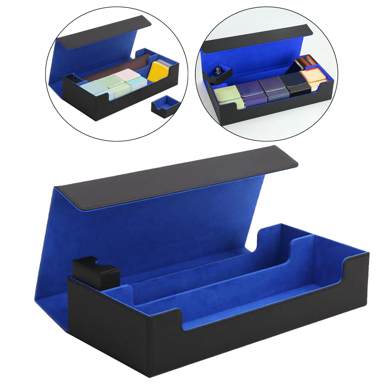 Trading Card Deck Box Holder Holds 550 Card Deck Case Card Organizer Storage - £37.51 GBP