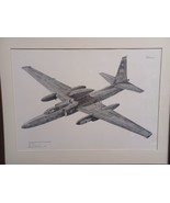 1993 Geoff Pleasance Art Print Matted Framed Signed Lockheed Span III Be... - $54.92 CAD