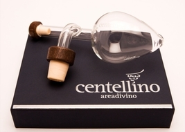 Hand Blown Glass Wine Decanter Aerator by Centellino Italy 150 ml Gift Box - £47.94 GBP