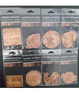 Wood Stickers 8 ct Realwood Lasercut engraved wood stickers set, sports,... - $93.63 MXN