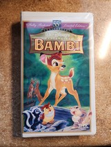 Bambi: 55th Anniversary Walt Disney&#39;s Masterpiece (VHS, Limited Edition) - £7.27 GBP