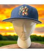 New York Yankees Navy Blue New Era 59Fifty Snapback Hat Stars &amp; Stripes USA - $358.46 MXN
