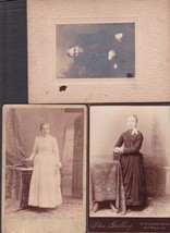 Gusta Schlegel, Sophia Kaiser &amp; Grandmother (3) Cabinet Photos Ft. Wayne IN - £41.90 GBP