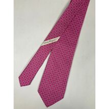 Mens Salvatore Ferragamo Pink Horseshoe Tie | No Box - $123.37 CAD