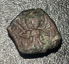 1119-1127 AD Norman Italy Salrno AE Follaro King William I 1.0g Saint Coin - $39.60