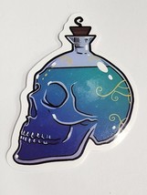 Scull Bottle with Cork Filled with Multicolor Coloring Sticker Decal Awe... - $2.30