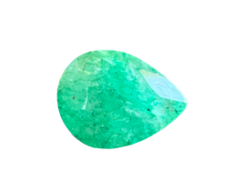 Emerald Gemstone Natural Loose 30.00 Ct Green Cut Colombian AAA Pear Shape New - £11.96 GBP