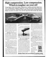 Vintage QUAKER STATE OIL ~JAVELIN vs CHEVY VEGA! 1973 Advertisement +FRE... - $16.22 CAD
