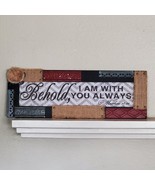 Vintage Shabby Chic Religious Themed Wall Art 28x9.5 Inch MSRP $35 - £16.24 GBP