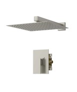 Rainfall Shower System: 10&quot; Head, Brushed Nickel - $2,377.14 MXN